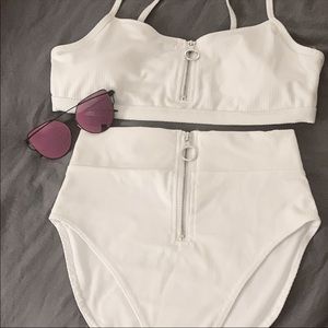 ReVamped White Bikini Set. Charlotte Russe. Size M